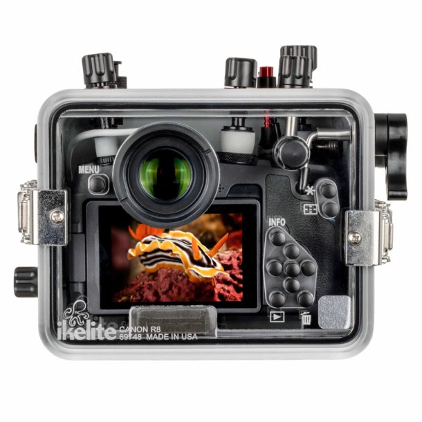 Ikelite 200DLM/D Underwater Housing for Canon EOS R8 Deluxe Version with Handles &amp; Vacuum System