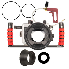 Ikelite 200DLM/D Underwater Housing for Canon EOS R100 with Dome Port, Handles & Vacuum