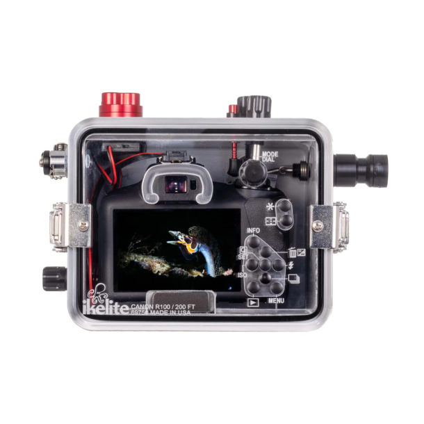 200DLM/D Underwater Housing for Canon EOS R100 with 18-45mm &amp; 10-18mm Lenses [Fiber Optic Update]