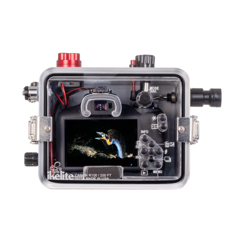 200DLM/D Underwater Housing for Canon EOS R100 with 18-45mm &amp; 10-18mm Lenses [Fiber Optic Update]