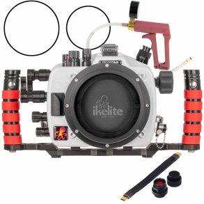 Ikelite 200DL Underwater Housing for Sony a7R V, a7 IV Deluxe Version with Handles, Vacuum Pump