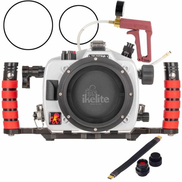 Ikelite 200DL Underwater Housing for Sony FX3, FX30 Deluxe Version with Handles, Vacuum Pump