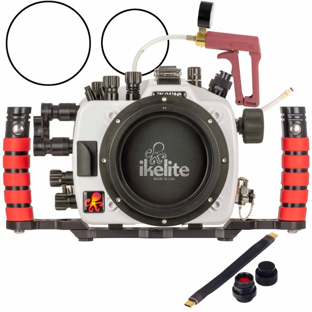 Ikelite 200DL Unterwassergeh�use f�r Sony a1 II, a9 III Deluxe-Version mit Griffen, Vakuumpumpe und USB-C-Ladebulkhead