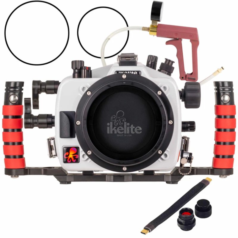 Ikelite 200DL Underwater Housing for Canon EOS R5 Deluxe Version with Handles, Vacuum Pump