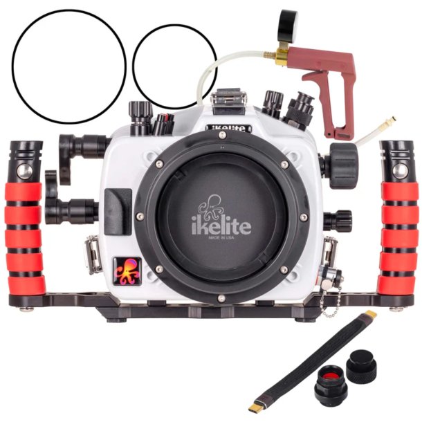 Ikelite 200DL Underwater Housing for Canon EOS R5 II Deluxe Version with Handles, Vacuum Pump, &amp; USB