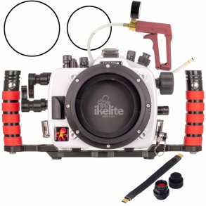 Ikelite 200DL Underwater Housing for Canon EOS R6, R6 II Deluxe Version with Handles, Vacuum Pump