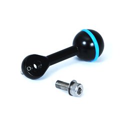 Strobe mounting ball for fastening on MP clamp