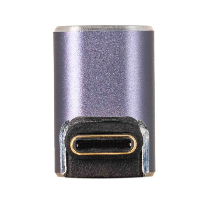USB-C Right Angle Male-to-Female Adapter 40 GBPS