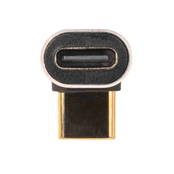 USB-C Right Angle Male-to-Female Adapter 40 GBPS