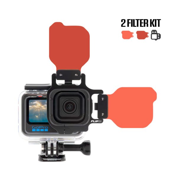 FLIP13 Two Filter Kit with DEEP &amp; DIVE Filter for (GoPro HERO 5-13