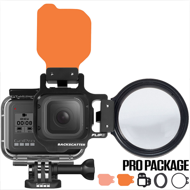 FLIP12 Pro Package with DEEP, DIVE, +15 MACROMATE MINI Lens for GoPro HERO 5-12
