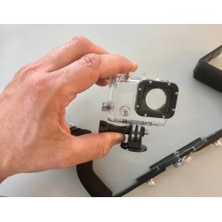 Action tray with handles (adjustable)