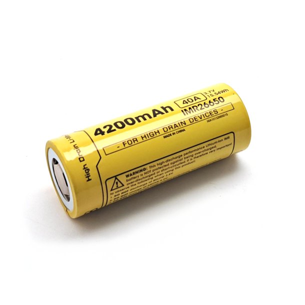 Nitecore Rechargeable 26650 Li-ion Battery (4200mAh)