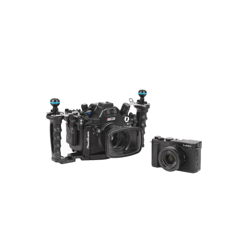 Nauticam NA-L10 Pro Package for Panasonic Lumix L10 (inc. flexitray, right handle, two balls, M16 valve, shutter extension)