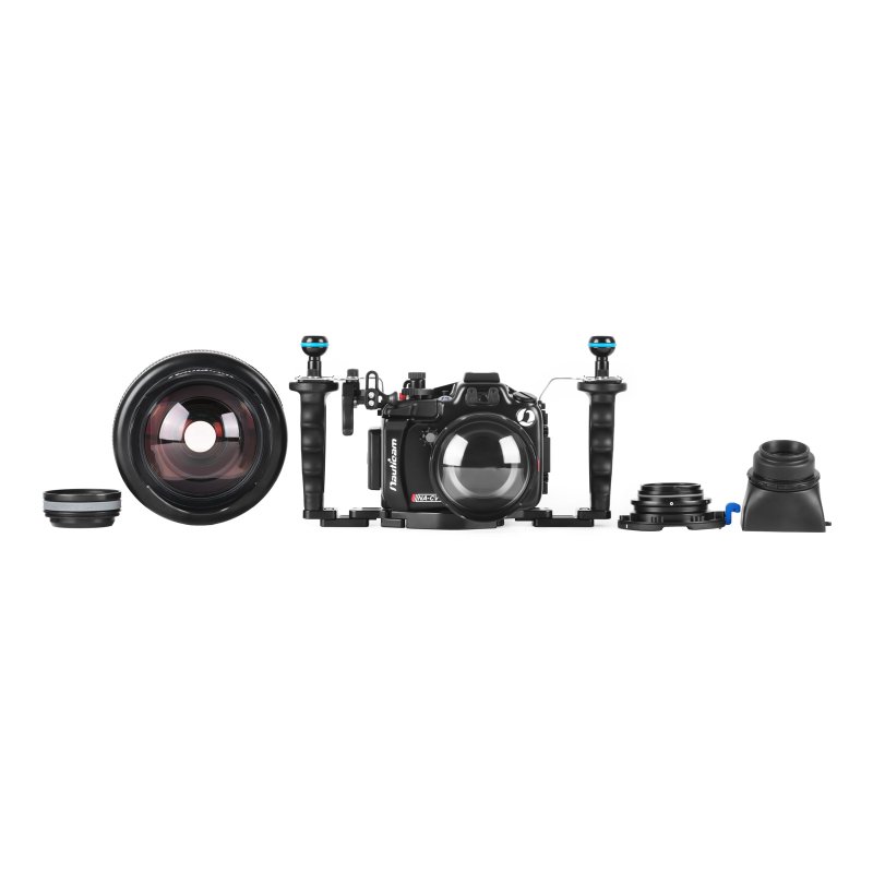 Nauticam NA-CV1 Pro Package for Canon PowerShot V1 Digital Camera (inc. flexitray, right handle, two balls, M16 valve, shutter extension)