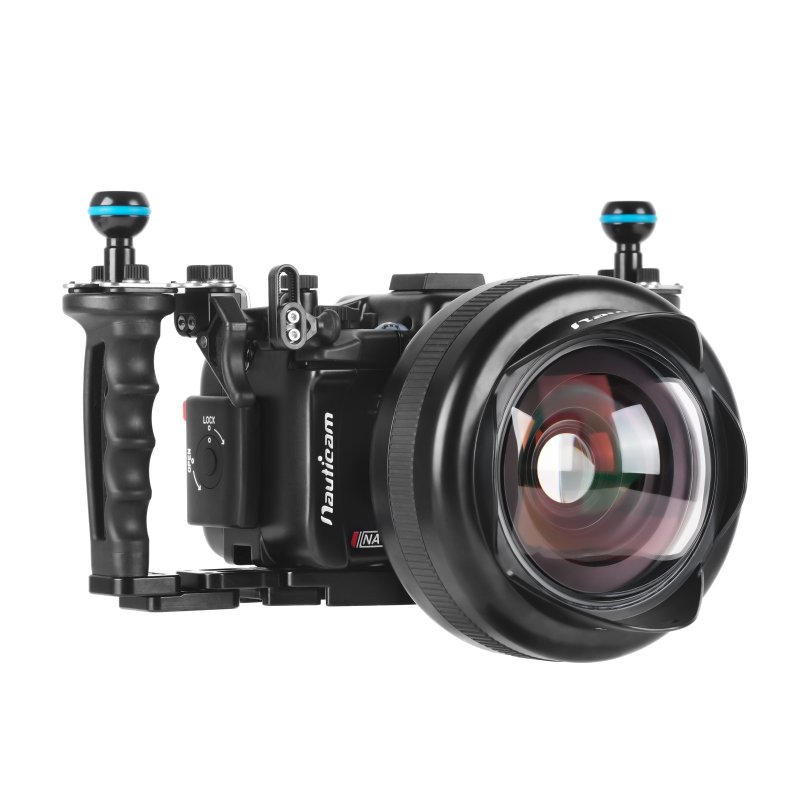 Nauticam NA-CV1 Pro Package for Canon PowerShot V1 Digital Camera (inc. flexitray, right handle, two balls, M16 valve, shutter extension)