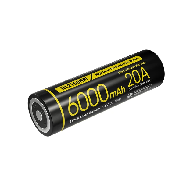 Nitecore 21700 NL2160HPi 6000mAh Li-Ion battery