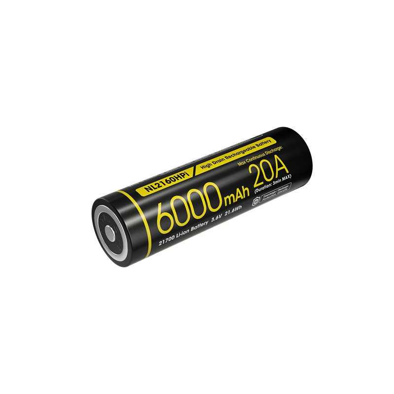 Nitecore 21700 NL2160HPi 6000mAh Li-Ion battery