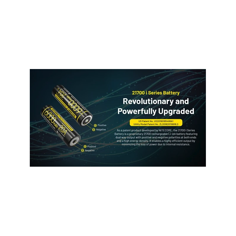 Nitecore 21700 NL2160HPi 6000mAh Li-Ion battery