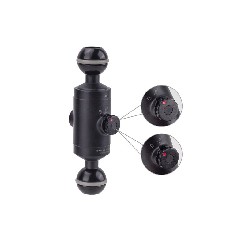 Quick Release System -11 Base with Ball Mount to Ball Mount (Black Color)