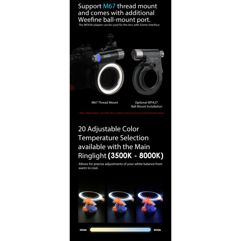 Weefine Ring Light 3000