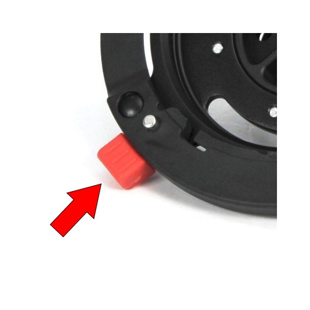 Replacement Red locking Latch with Pin for Bayonet Mount