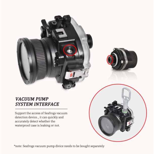 Seafrogs housing for Canon EOS M-50 and Flat Port