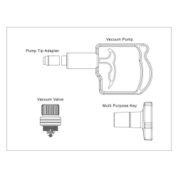 AOI Vacuum Valve for Underwater Housings with M16 thread