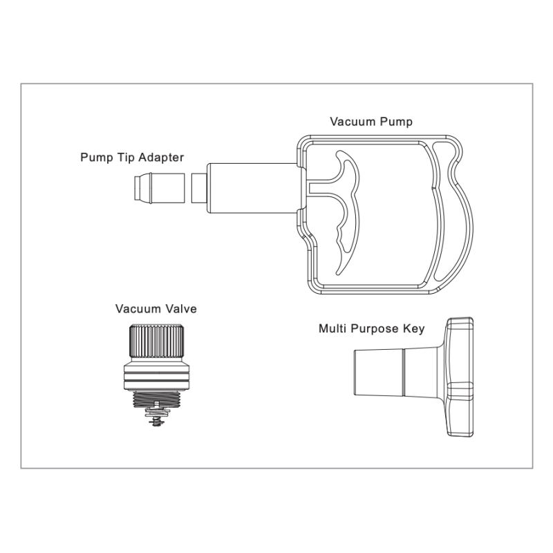 AOI Vacuum Valve for Underwater Housings with M16 thread