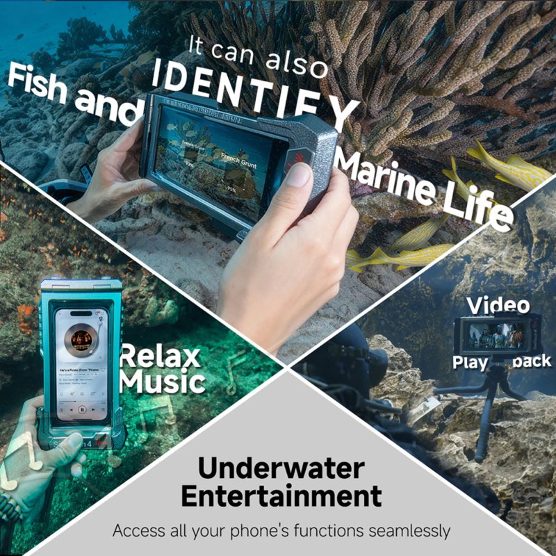 Divevolk SeaTouch 4 Max Platinum Underwater Touchscreen Housing for Smartphone