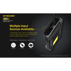 Nitecore UMS4 - 4 slot USB Fast Charger