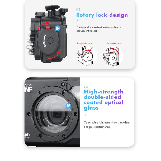 WeeFine TGS Unterwassergeh�use f�r OM SYSTEM TG-5, TG-6 und TG-7