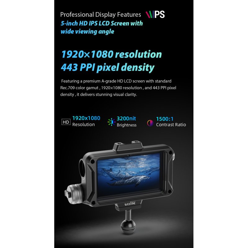 Weefine WED-5 PRO Underwater Monitor