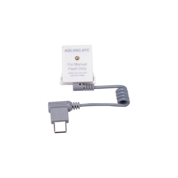 AOI HSC-01C Blitzschuh-Connector mit USB-C-Anschluss (f�r manuellen Blitz-Trigger)