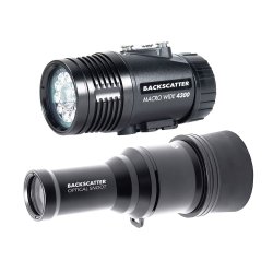 Backscatter MW-4300 &amp; OS-1 Underwater Video Light &amp; Snoot Package