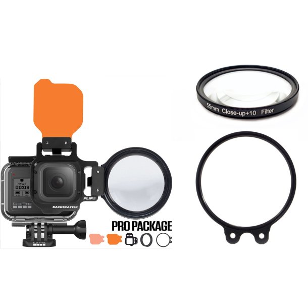  FLIP10 Deluxe Package with DEEP, DIVE, +15, +10 MACROMATE MINI Lens for GoPro HERO 5-12
