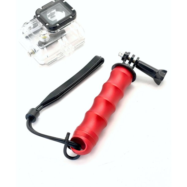 Alu Handle with GoPro Mount (RED)