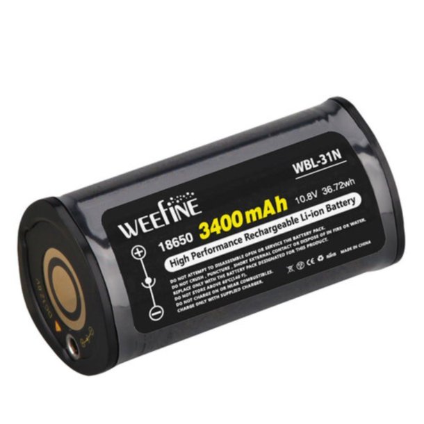 Weefine WBL-31N 3*18650 Li-ion Battery 3400mAH